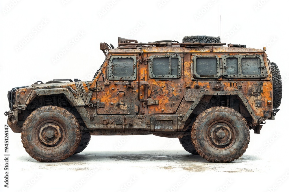 Rusty Off-Road Vehicle. Rusty Off-Road Vehicle.