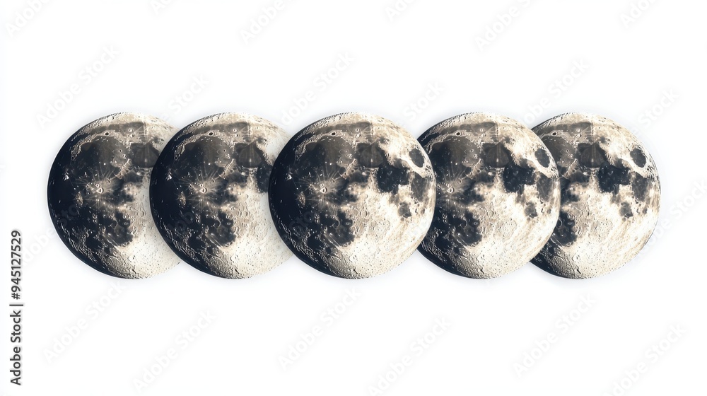 Full moon phases vector design set,This image is an image of the changing process of the moon,Moon phases banner,Symbol of Earth natural cycle,Astronomy and astrology,planets,blue moon,copy space. Full moon phases vector design set,This image is an image of the changing process of the moon,Moon phases banner,Symbol of Earth natural cycle,Astronomy and astrology,planets,blue moon,copy space.