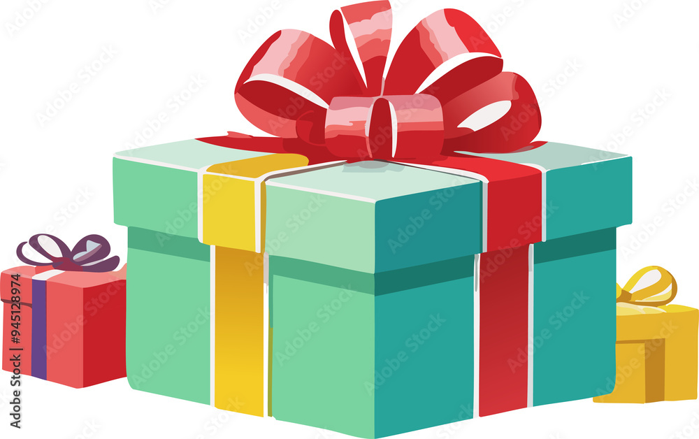 Fototapeta premium Gift Box Card