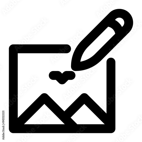image editing, editing, image, drawing, photography outline icon