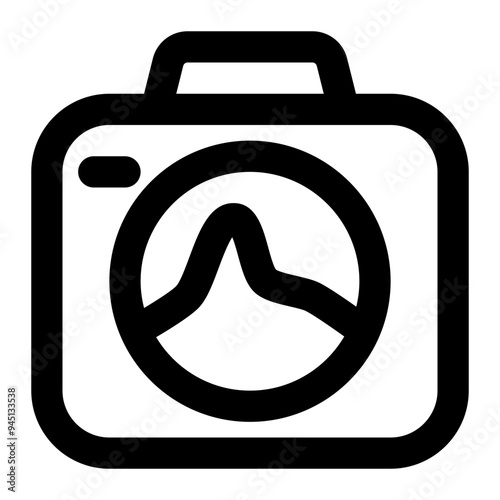 histogram, luminance, camera, highlight, photography outline icon