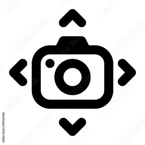 panning, moving, direction, camera, photography outline icon