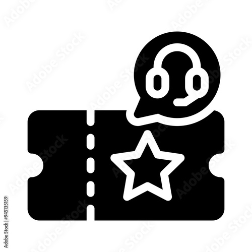 ticket glyph icon