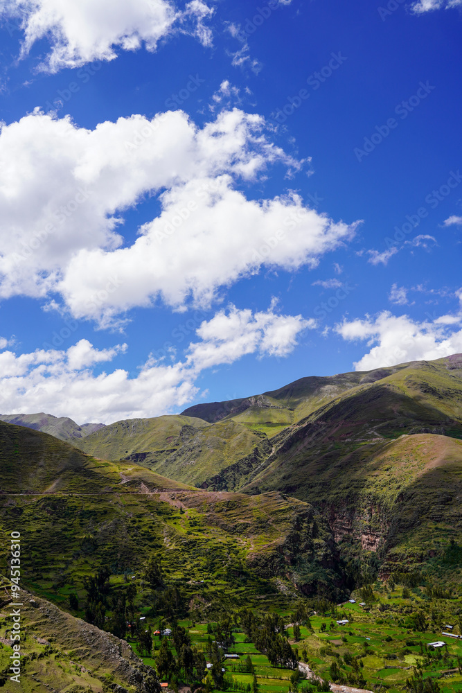 Countryside and mountainscape around Cuzco, Peru Countryside and mountainscape around Cuzco, Peru