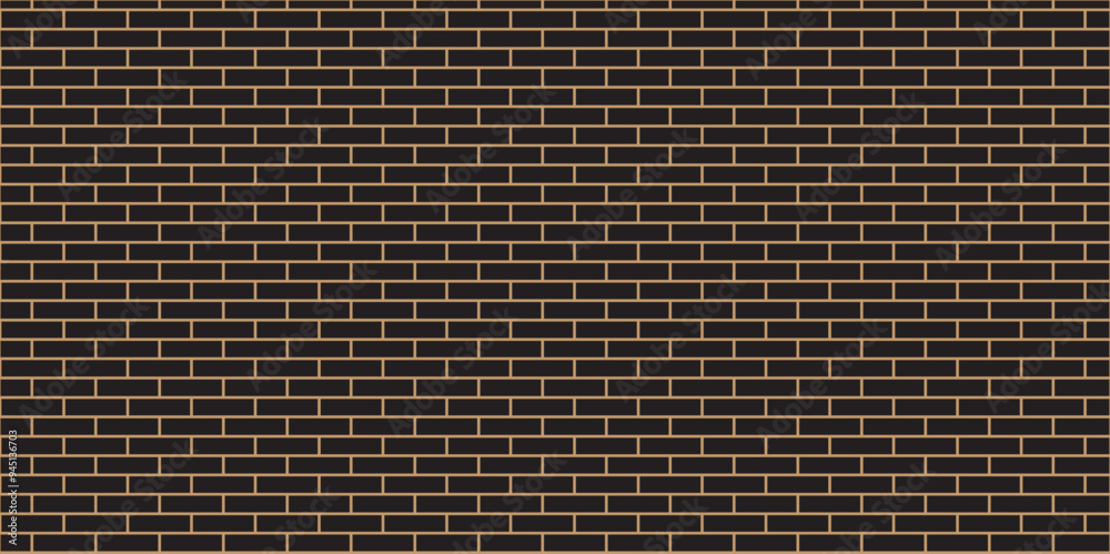 Fototapeta premium Vector black and grey brick wall background. architecture construction stone block brick wallpaper. seamless building cement concrete wall grunge background. 