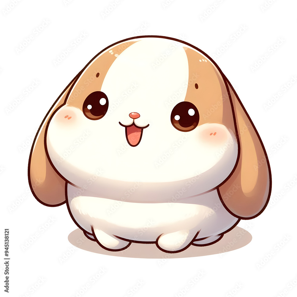 흰 배경, 롭이어, 일러스트 (white background, lob bunny, illustration) 흰 배경, 롭이어, 일러스트 (white background, lob bunny, illustration)