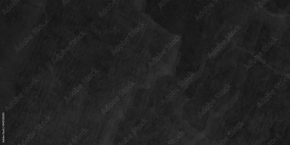 Naklejka premium Abstract black old wall grungy charcoal stone grunge wall concrete cement blackboard and chalkboard. rock scratched rust vector floor texture panorama backdrop pattern design background.