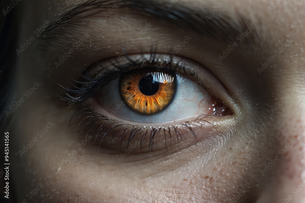 close up of a female eye close up of a female eye