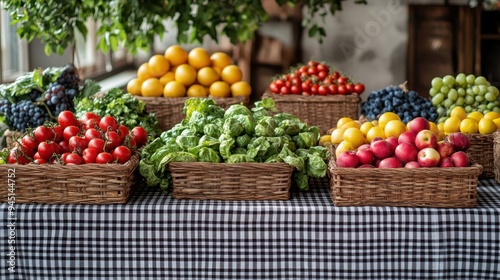 Wallpaper Mural Various type of fresh fruits arrange neatly grocery store,avocado,strawbwrry,Apple,Orange,Lemon on rack,Fresh healthy fruits on shelves in supermarket,sunday market,organic farm. Torontodigital.ca