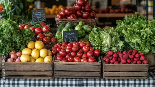 Wallpaper Mural Various type of fresh fruits arrange neatly grocery store,avocado,strawbwrry,Apple,Orange,Lemon on rack,Fresh healthy fruits on shelves in supermarket,sunday market,organic farm. Torontodigital.ca