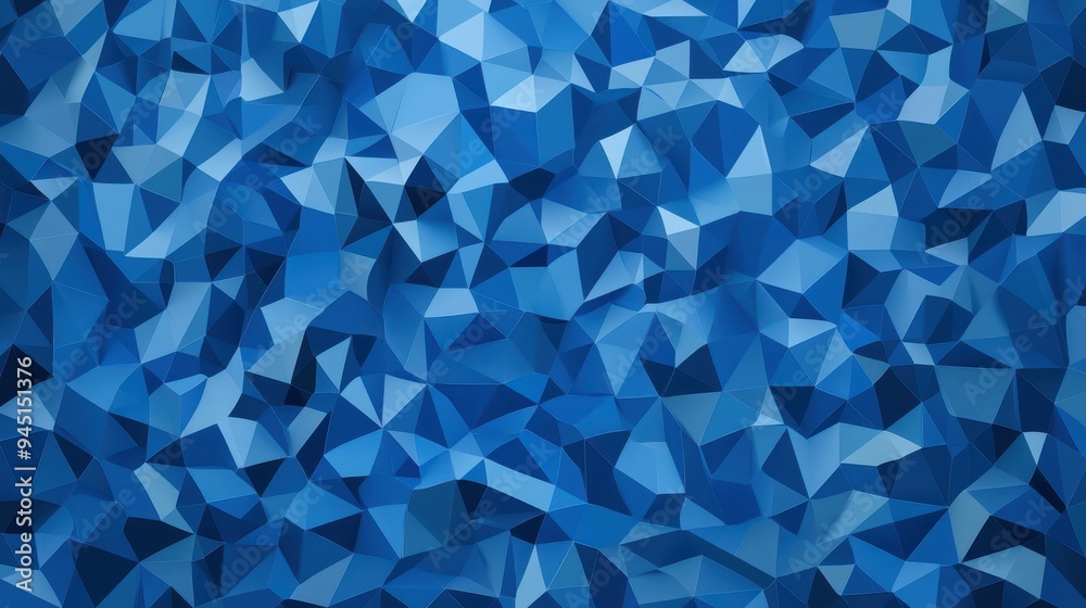 Fototapeta premium Explore a unique geometric blue polygonal pattern, ideal for modern designs and vibrant illustrations.