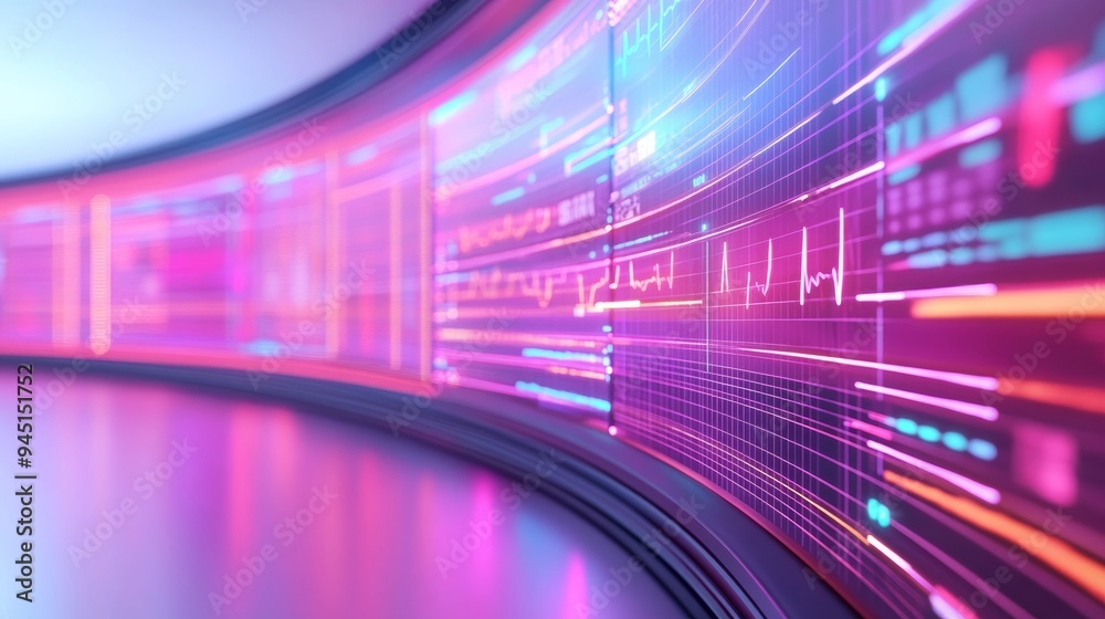 A dreamlike representation of a large, floating medical chart composed of radiant