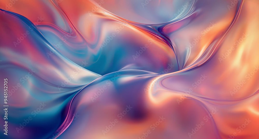 Silky Waves of Iridescent Colors Silky Waves of Iridescent Colors