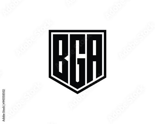 BGA logo design vector template. BGA logo design.