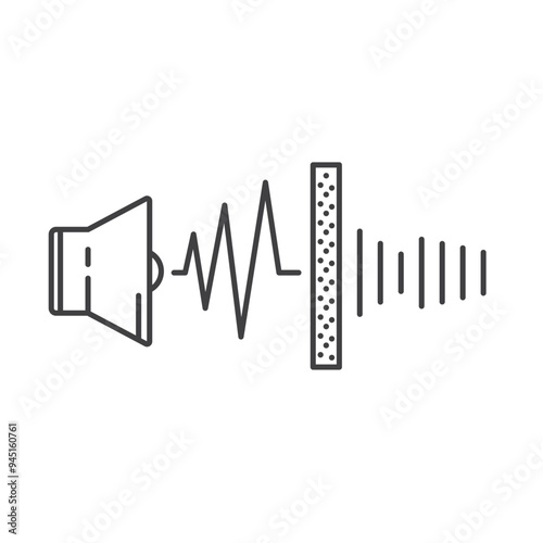 noise reduction filter icon vector element design template