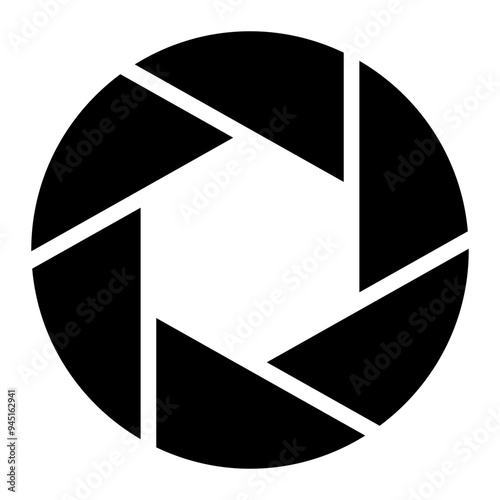 aperture, lens, camera, sensor, photography solid or glyph icon