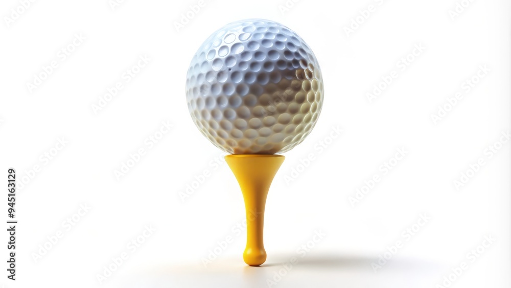 a photo image of a golf tee isolated on a white background with a slight gradient to resemble a sunny day a photo image of a golf tee isolated on a white background with a slight gradient to resemble a sunny day