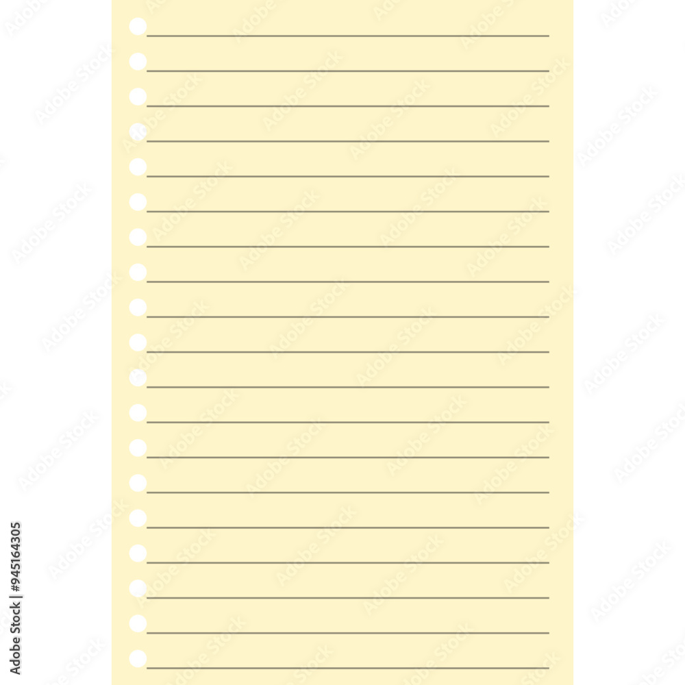 Torn Sheet of Paper From a Workbook. Vector Flat Illustration Torn Sheet of Paper From a Workbook. Vector Flat Illustration