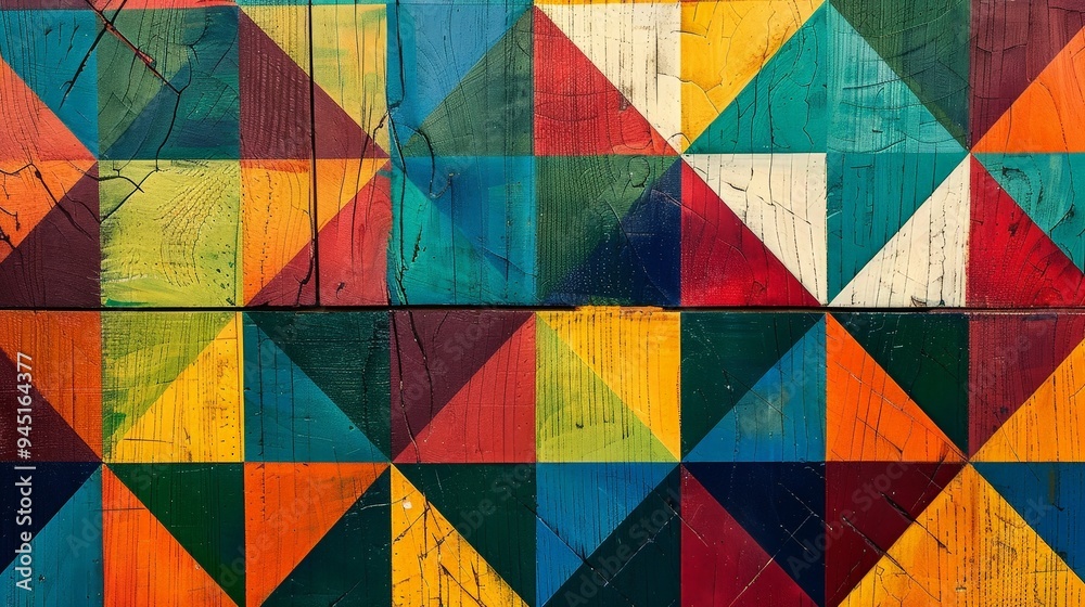 Describe the influence of geometric patterns on educational materials. Describe the influence of geometric patterns on educational materials.