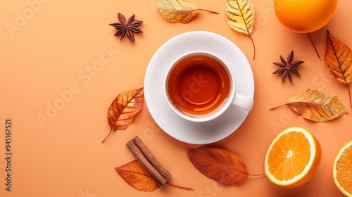 Autumn Tea Time with Citrus and Spices