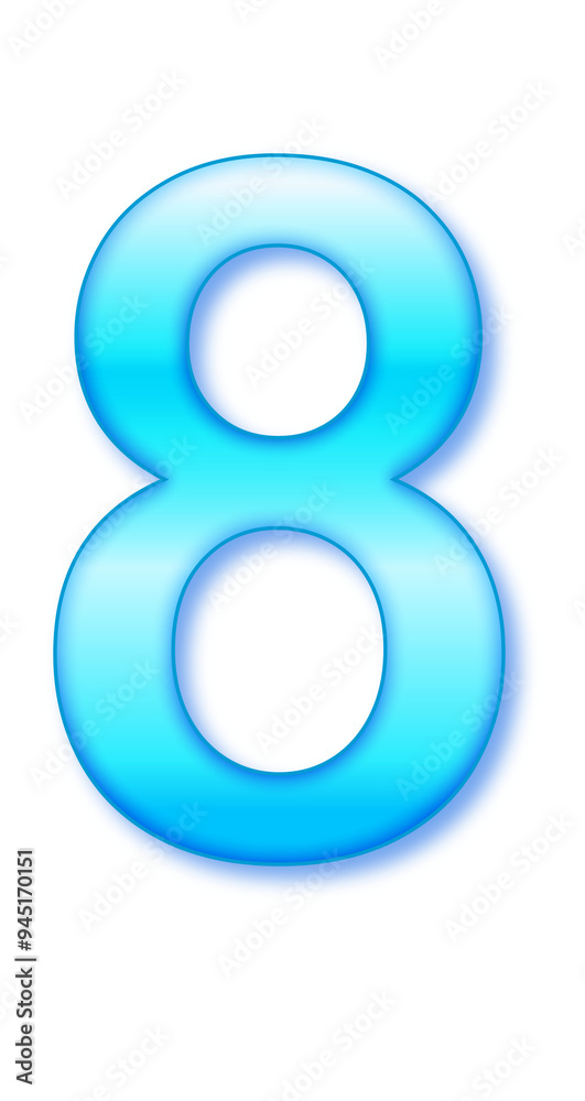 blue font text effect illustration of eight blue font text effect illustration of eight