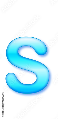 blue font text effect illustration