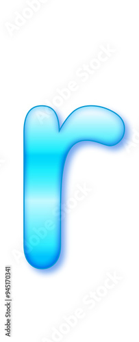 blue font text effect illustration