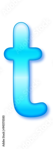 blue font text effect illustration
