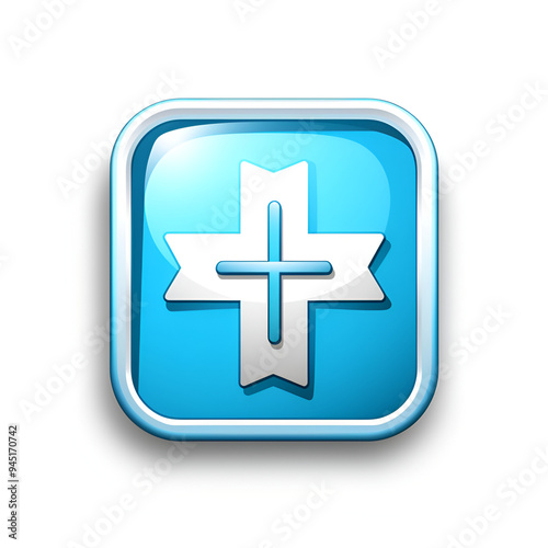 3D medical icon for website 