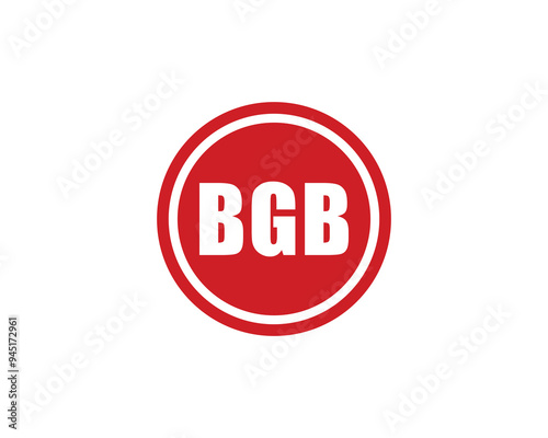 BGB logo design vector template. BGB