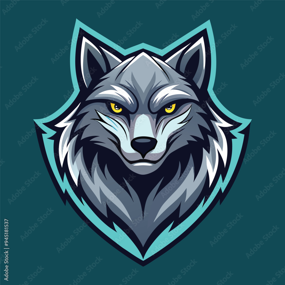 Fototapeta premium Wolf vector logo 