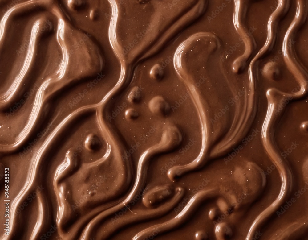 Processed collage of melted liquid chocolate texture. Background for banner, backdrop or texture for 3D mapping. Ai generated images Processed collage of melted liquid chocolate texture. Background for banner, backdrop or texture for 3D mapping. Ai generated images