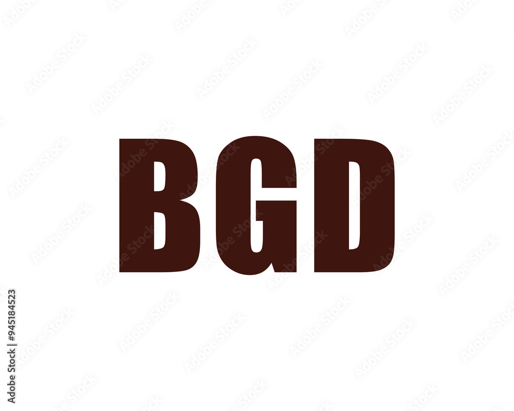 BGD logo design vector template. BGD BGD logo design vector template. BGD