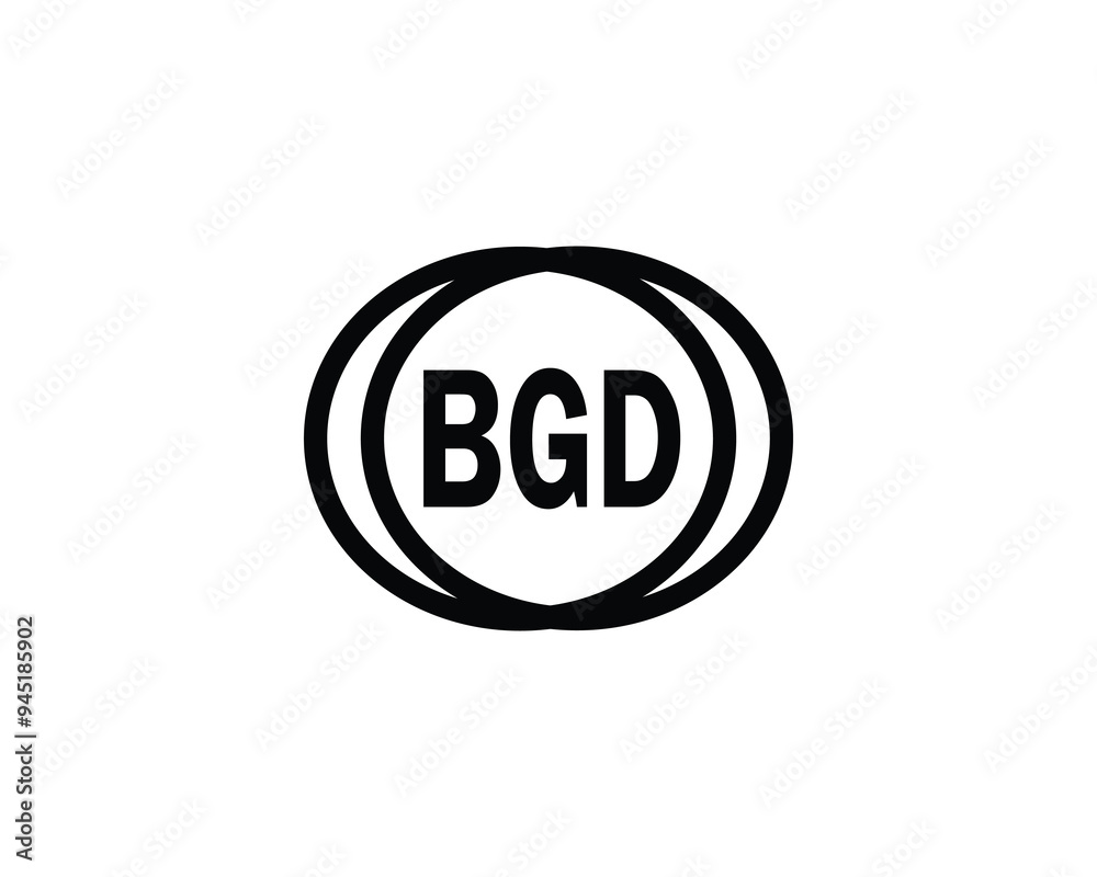 BGD logo design vector template. BGD BGD logo design vector template. BGD