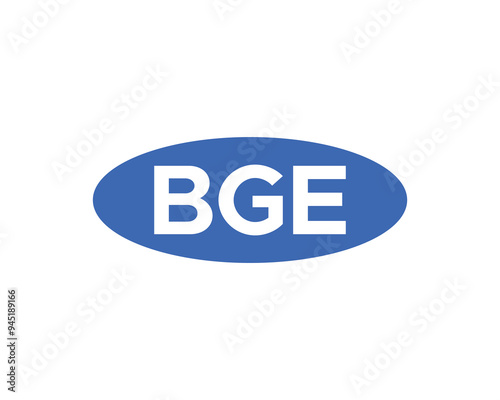 BGE logo design vector template. BGE