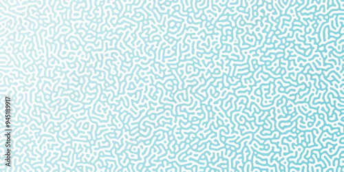 Turing Abstract Pattern, suitable for any business. White and blue color diffusion reaction seamless pattern.An abstract Reaction-diffusion or Turing pattern formation, coral reef, natural ..	