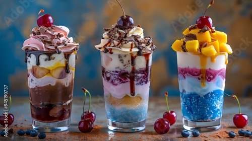 Three Delicious Layered Dessert Parfaits
