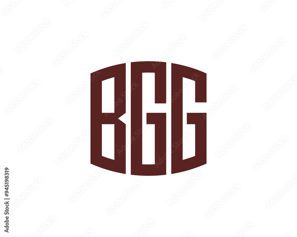 BGG logo design vector template. BGG
