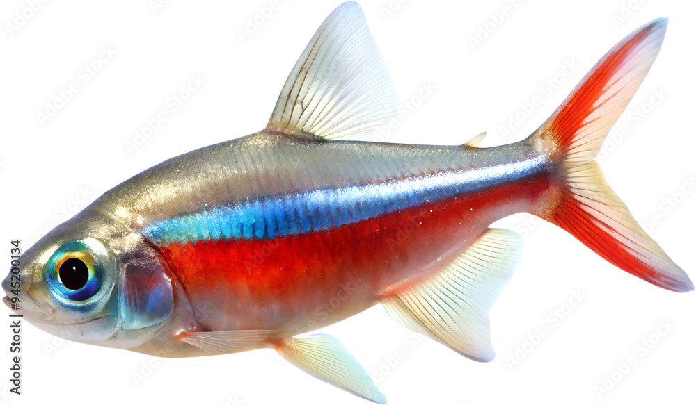 Obraz premium Exotic Fish & Sea Creatures PNG Photo Overlays - High-Resolution Transparent Overlays Featuring Vibrant and Realistic Tropical Marine Life for Creative and Ocean-Themed Design Projects. Generated AI