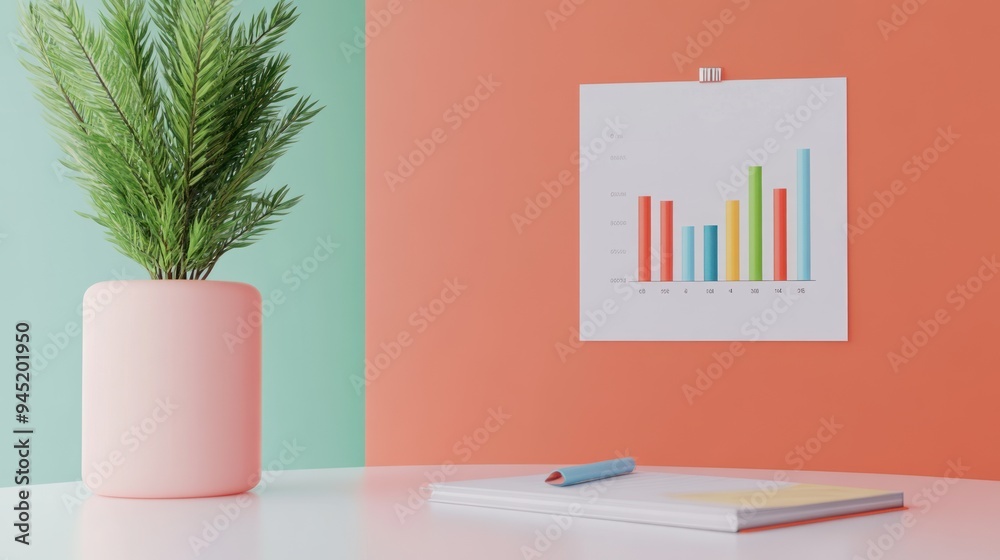 3D concept of a credit report with animated financial graphs and data points illustrating credit score changes and account activity.