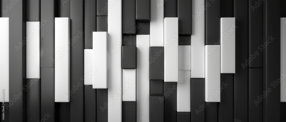 Elegant Minimalist Black and White Striped Pattern for Modern Design Concepts Elegant Minimalist Black and White Striped Pattern for Modern Design Concepts