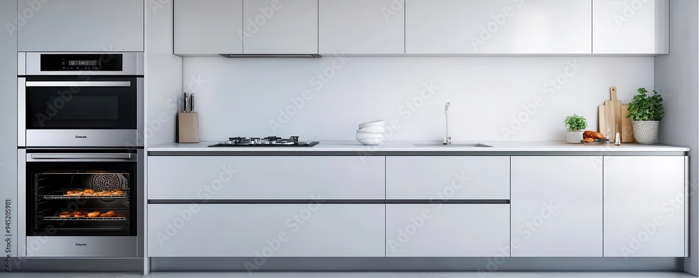 A chrome effect kitchen appliance with a high-gloss surface and modern design, chrome effect, appliance, modern A chrome effect kitchen appliance with a high-gloss surface and modern design, chrome effect, appliance, modern