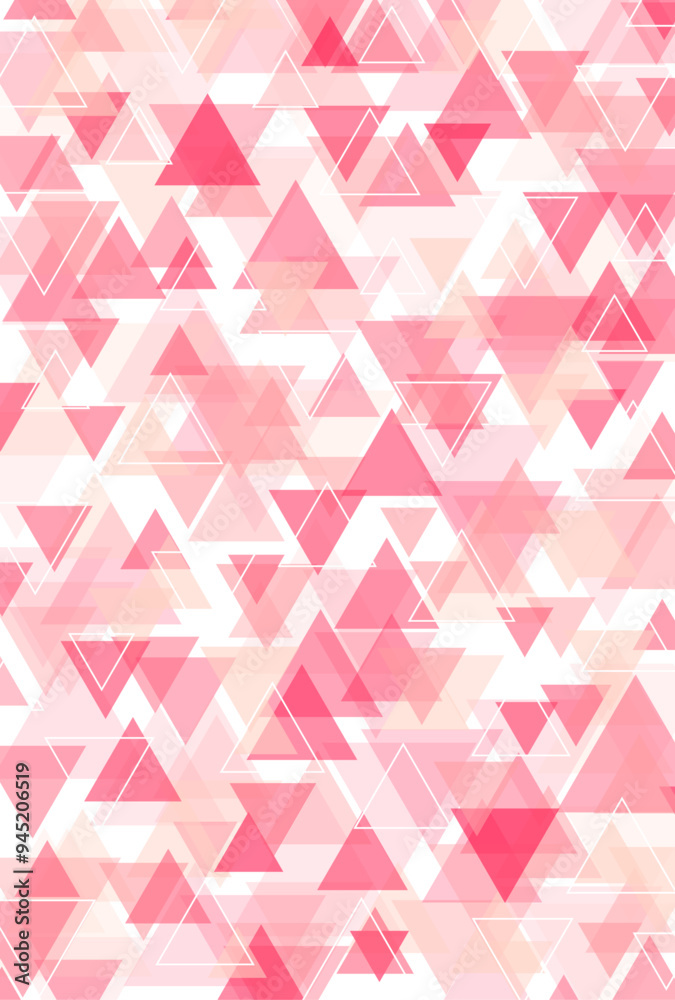 背景素材_三角形_ピンク