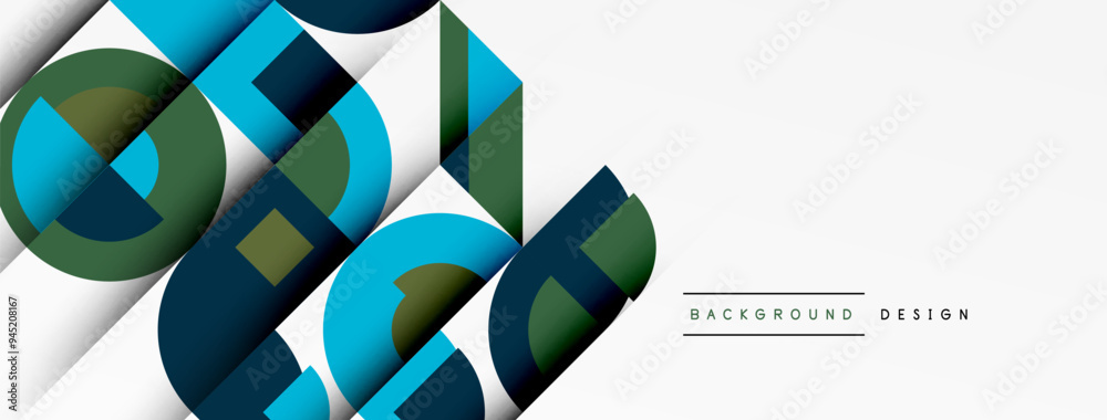 Geometric design abstract background - circles squares Geometric design abstract background - circles squares