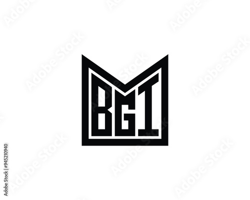 BGI logo design vector template. BGI