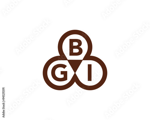 BGI logo design vector template. BGI