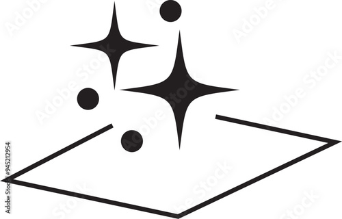 Printclean surface icon set, easy cleaning