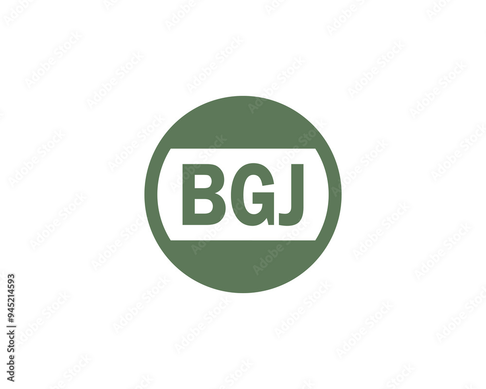 BGJ logo design vector template. BGJ BGJ logo design vector template. BGJ