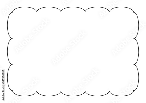 Modern Shapes and Frames Border Frame
