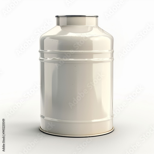 Milk CAN on white background